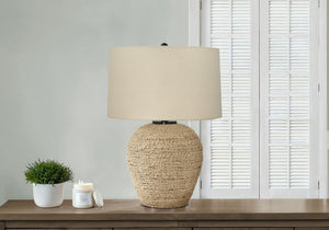 Lighting, Table Lamp, Rattan, Resin, Transitional - Beige - Best Buy Furniture