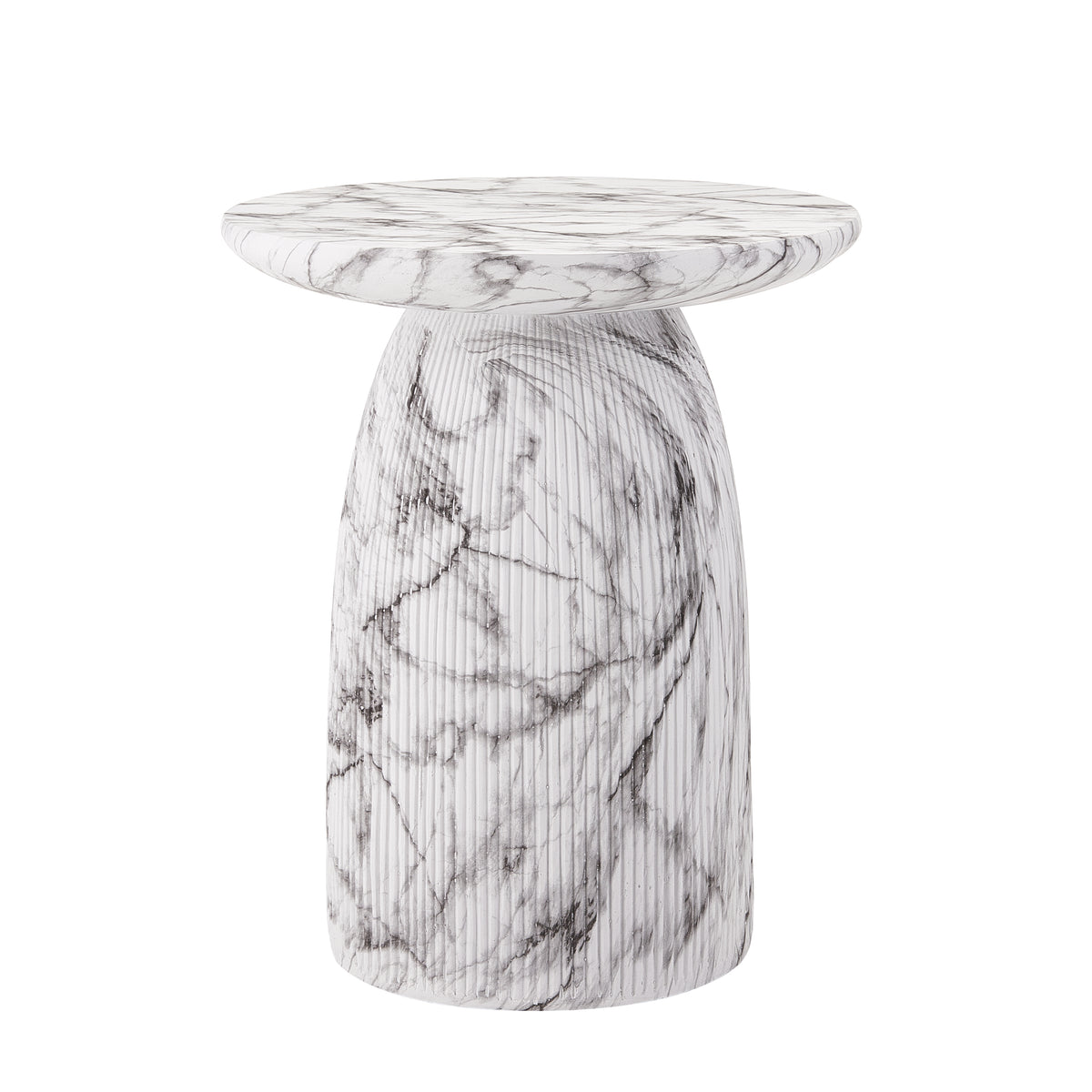 Outdoor MGO Side Table, Light Grey