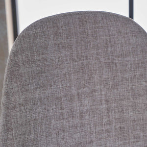 Modern Minimalist Fabric Dining Chair With Iron Legs - Best Buy Furniture