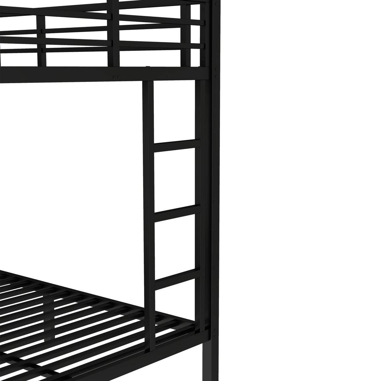 Twin Over Full Metal Bunk Bed with Twin Size Trundle