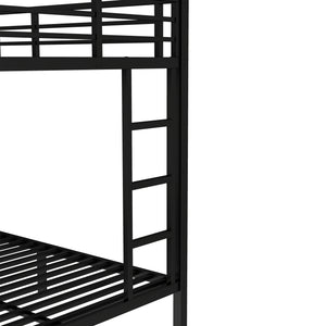 Twin Over Full Metal Bunk Bed with Twin Size Trundle