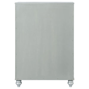 Arabesque - 5 Drawer Bedroom Chest - Silver