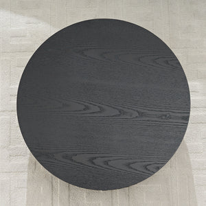 31.49'' Nesting Round Wood Coffee Table with Storage