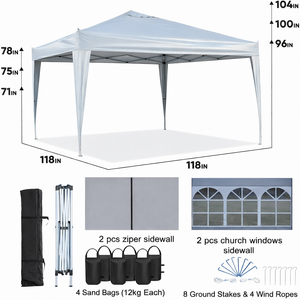 Outdoor 10x10FT Pop Up Gazebo Canopy Tent