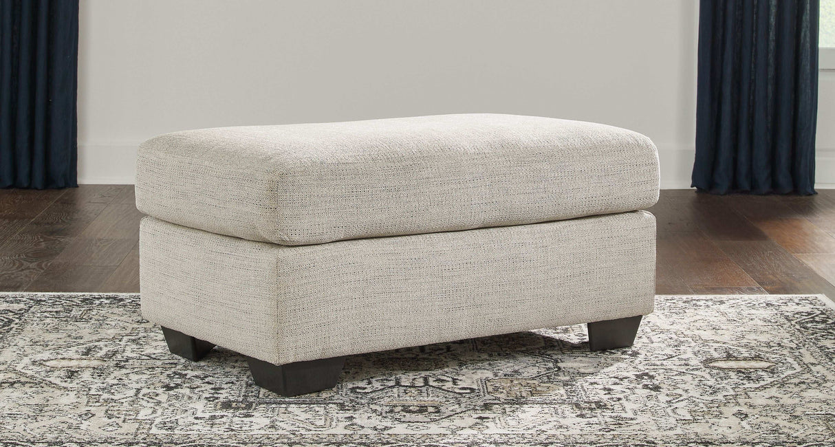 Vayda - Ottoman - Pebble - Best Buy Furniture