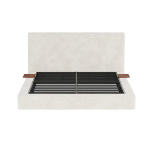 AirFrame Queen Bed Frame with Adjustable Sliding Side Table