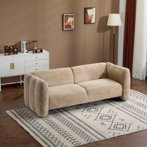 Tonson 83" 3-Seater Velvet Sofa, Wave Design