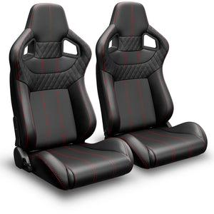 2PC Universal Bucket Racing Seats