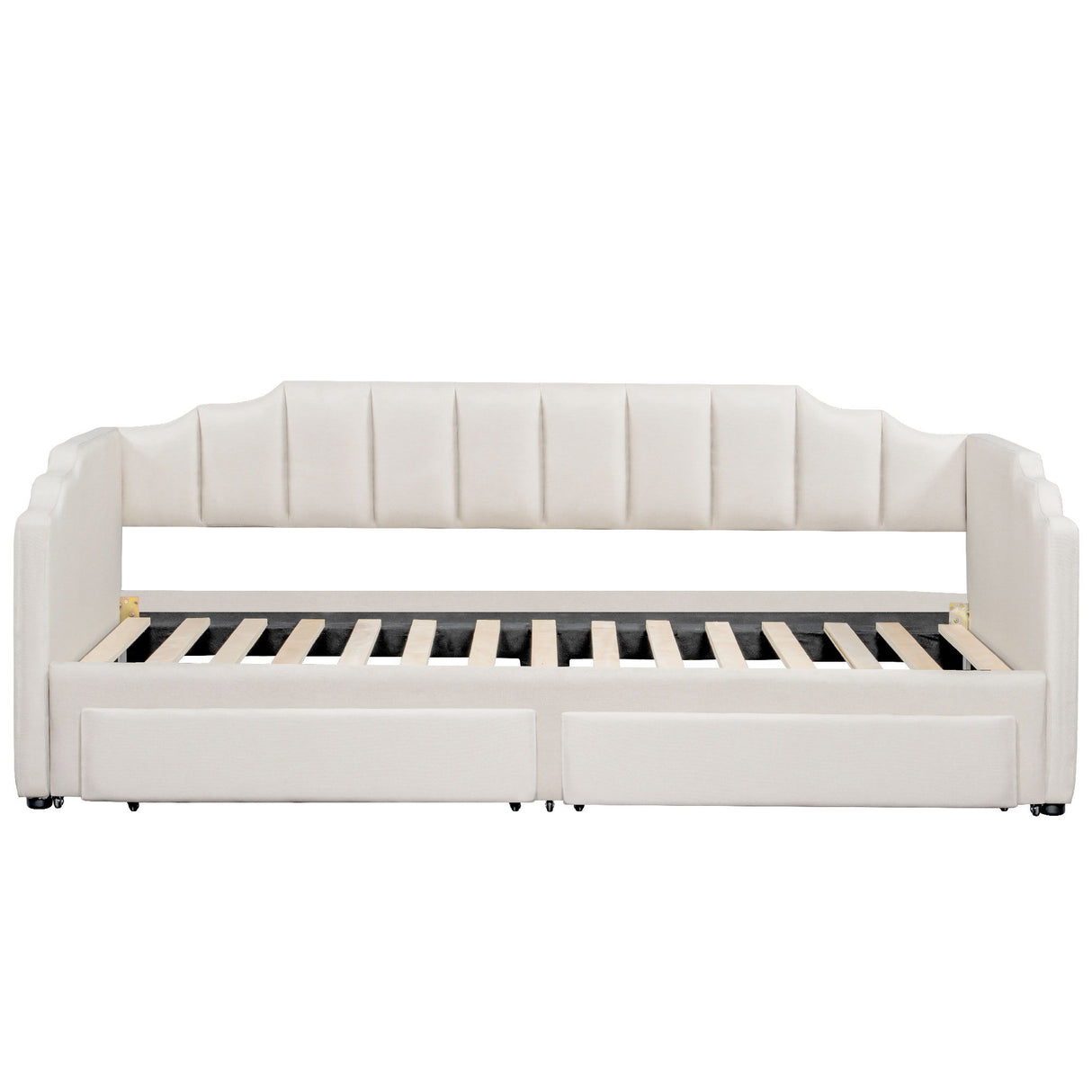 Extendable Daybed With LED Light And 2 Storage Drawers