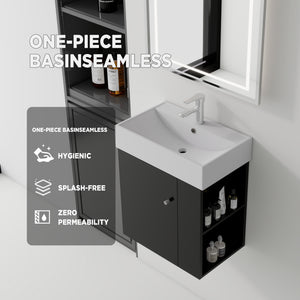 21.6 Inch Floating Bathroom Vanity with Sink