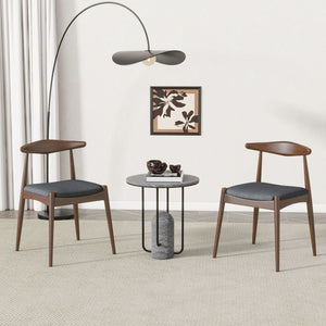 Dining Chairs With Ergonomic Backrest & Comfort Cushions (Set of 2)