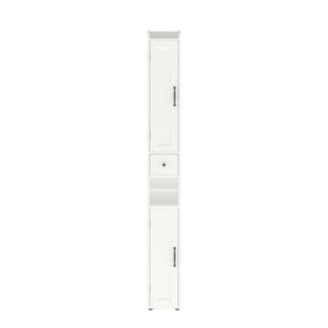 Slim Tall Bathroom Storage Cabinet With Adjustable Shelves, 2 Doors Freestanding Cabinet - White