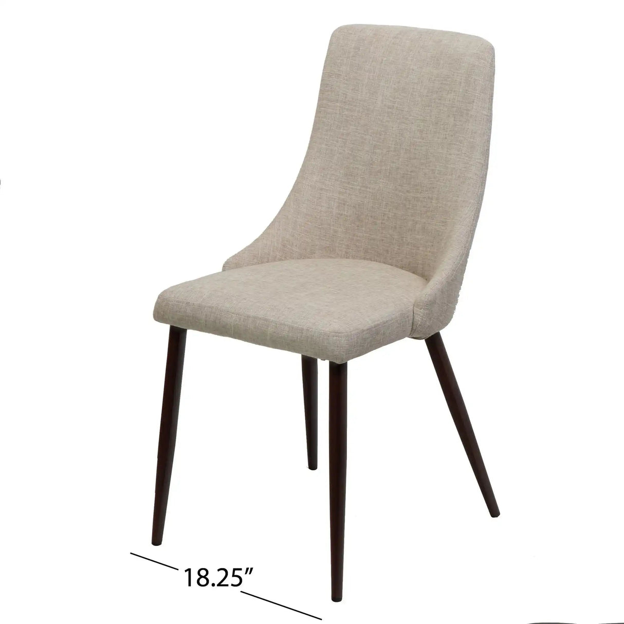 Mid Century Modern Fabric Armless Dining Chair - Best Buy Furniture