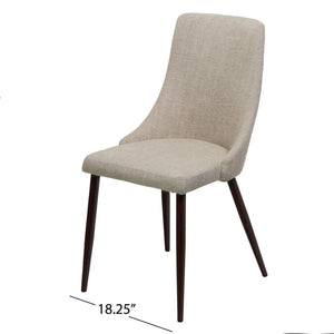 Mid Century Modern Fabric Armless Dining Chair - Best Buy Furniture