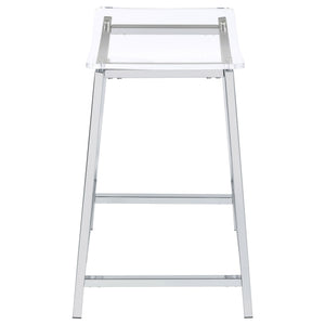 Staten - Backless Counter Stool (Set of 2) - Chrome