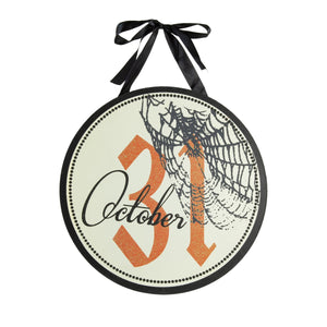 Set of 2, 12x12" Halloween Circle Sign