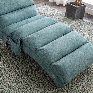 Massage Chaise Lounge Indoor With Remote Control, Ergonomic Electric Massage Lounger