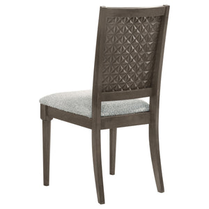 Perkins - Upholstered Dining Side Chair (Set of 2) - Dark Brown