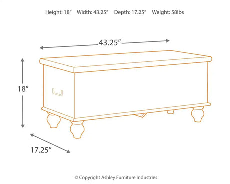 Fossil Ridge - Storage Bench - Beige - Best Buy Furniture