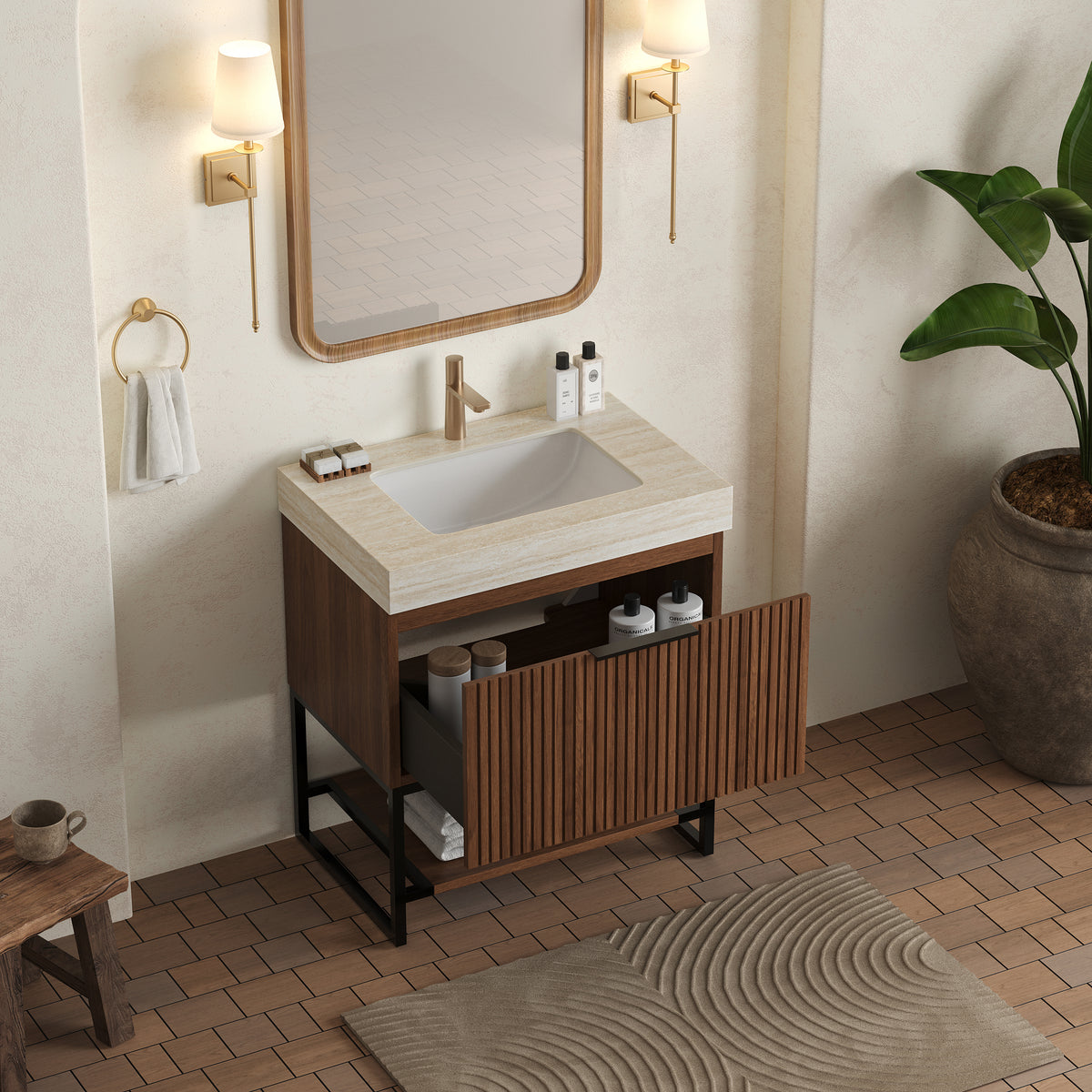 YOLAN 30" Bathroom Vanity & Sink