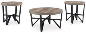 Deanlee - Occasional Table Set (Set of 3) - Grayish Brown / Black - Best Buy Furniture