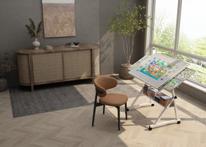 1500 Pieces Jigsaw Puzzle Metal Table Board with 4 Trays