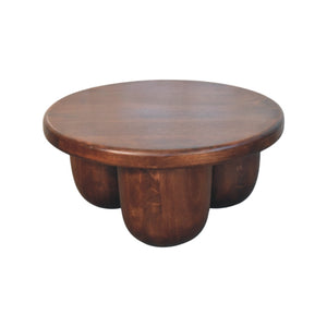 Solid Wood Clara Sculpted Coffee Table