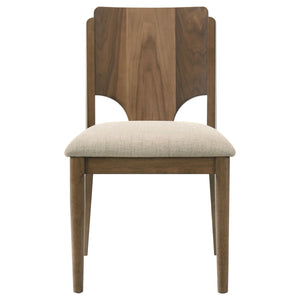 Graham - 5 Piece Round Dining Table Set - Walnut