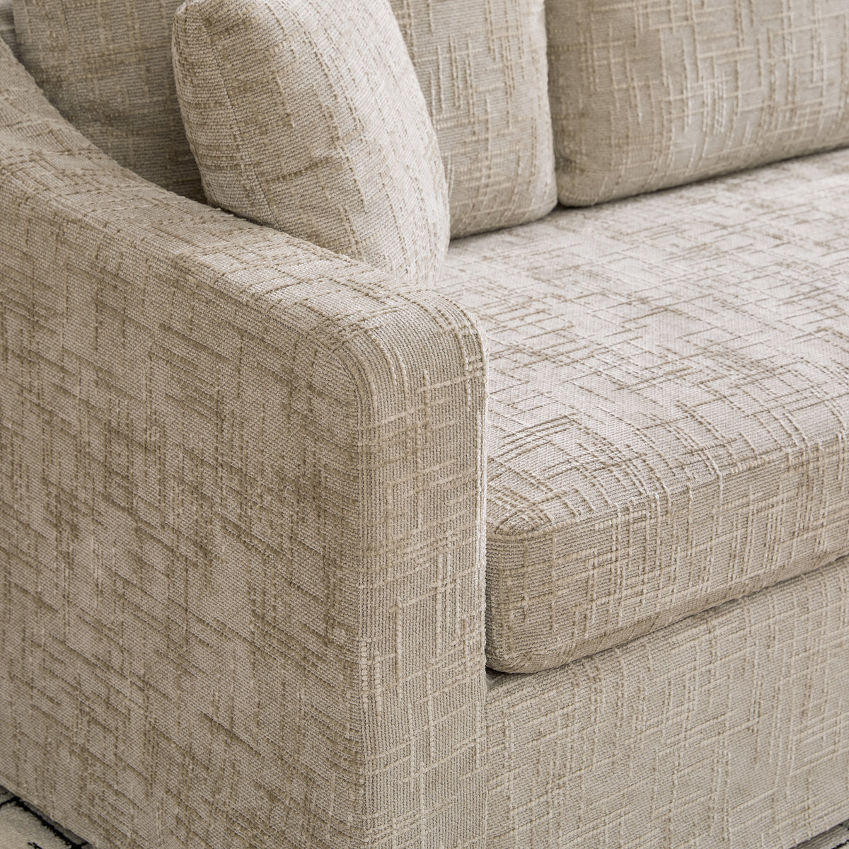 83.86" Wide Modern Casual Sofa in Wheat