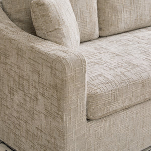 83.86" Wide Modern Casual Sofa in Wheat