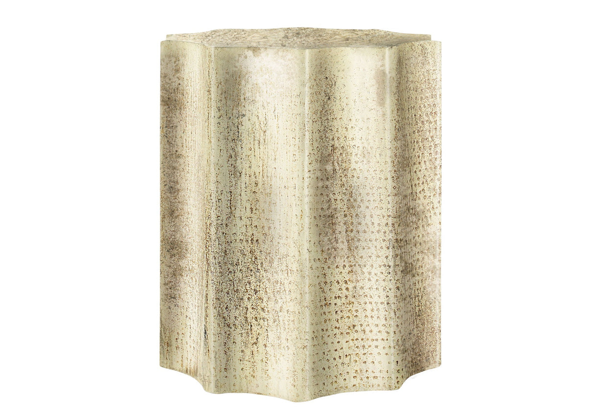 Drum Accent Side Table, Stylish Scalloped Design - Best Buy Furniture