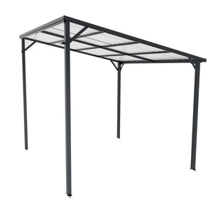 Outdoor Pergola 8' x 10' Metal Inclined Roof