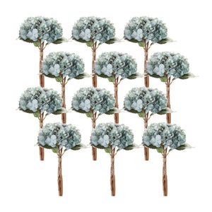 Soft-Blue-Hydrangea-Floral-Bundle-(Set-of-12)-Artificial-Flowering-Plants