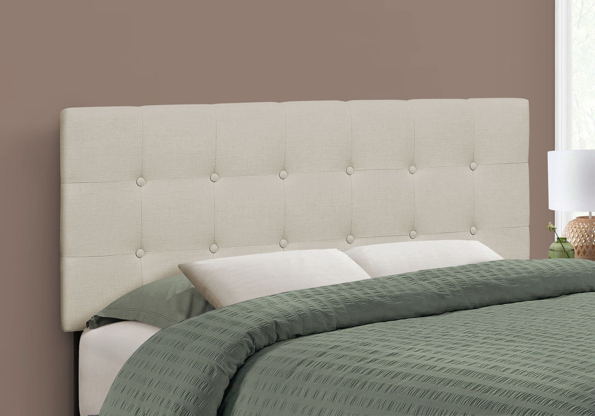 Full Size, Bed Headboard Only Upholstered, Transitional - Beige - Best Buy Furniture