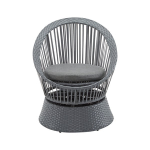 Modern Swivel Wicker Lounge Chair With Round Design - Best Buy Furniture