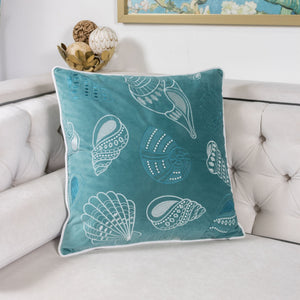 Blue and Spa Seashells Set of 2