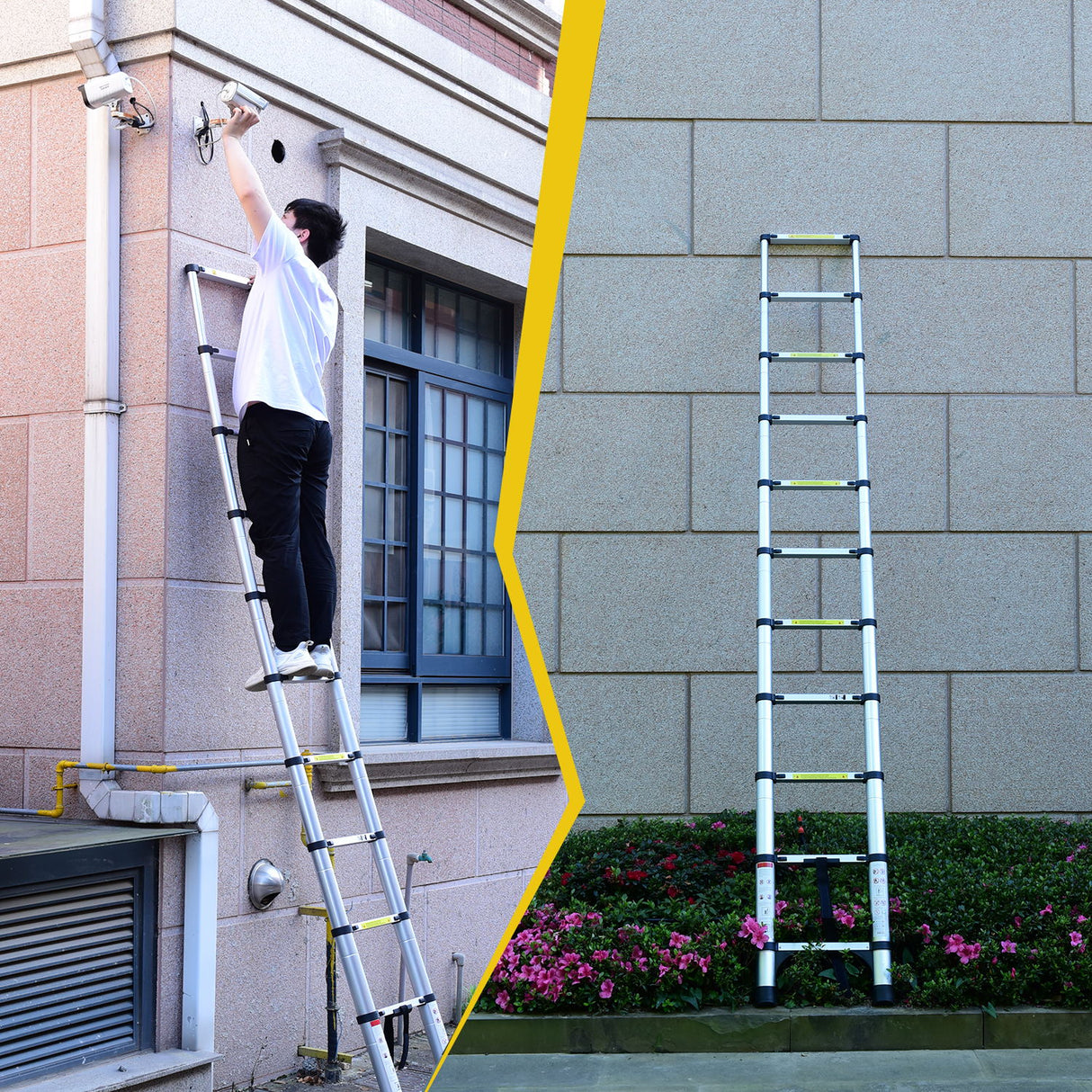 8.5FT Telescopic Aluminum Alloy Multi-Purpose Ladder