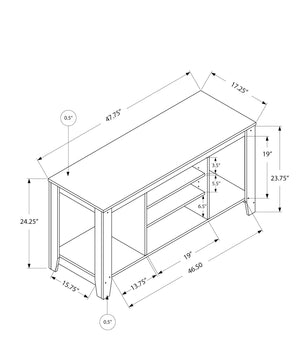 TV Stand, Console, Media Entertainment Center, Versatile Storage Shelves - Best Buy Furniture
