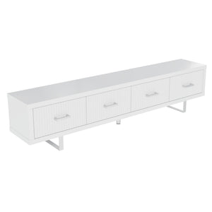 TV Stand With Slatted Drawers