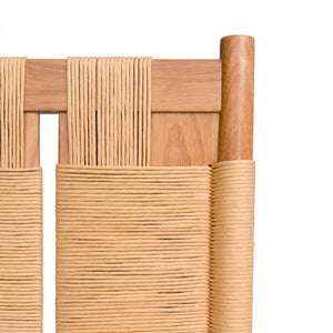 2-Piece Paper Rope Dining Chairs Set