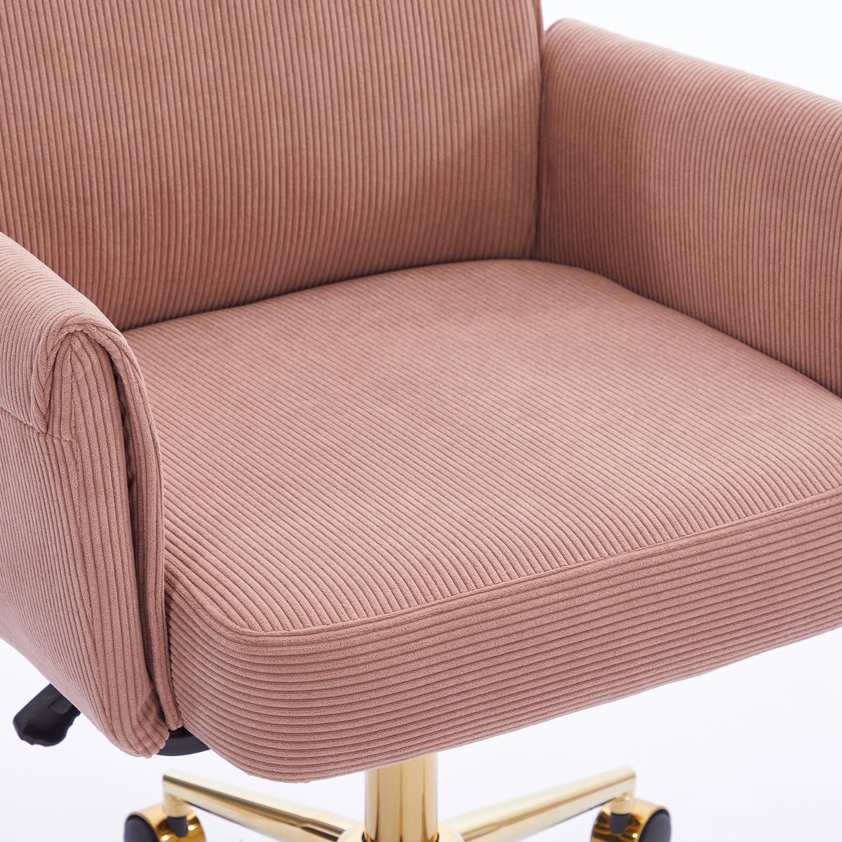Mid-Back Liftable Office Chair in Light Pink