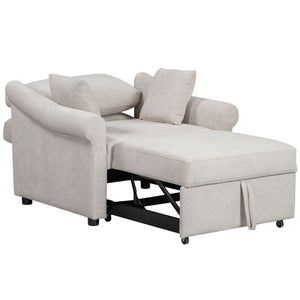 Convertible Sleeper Chair With Adjustable Backrest