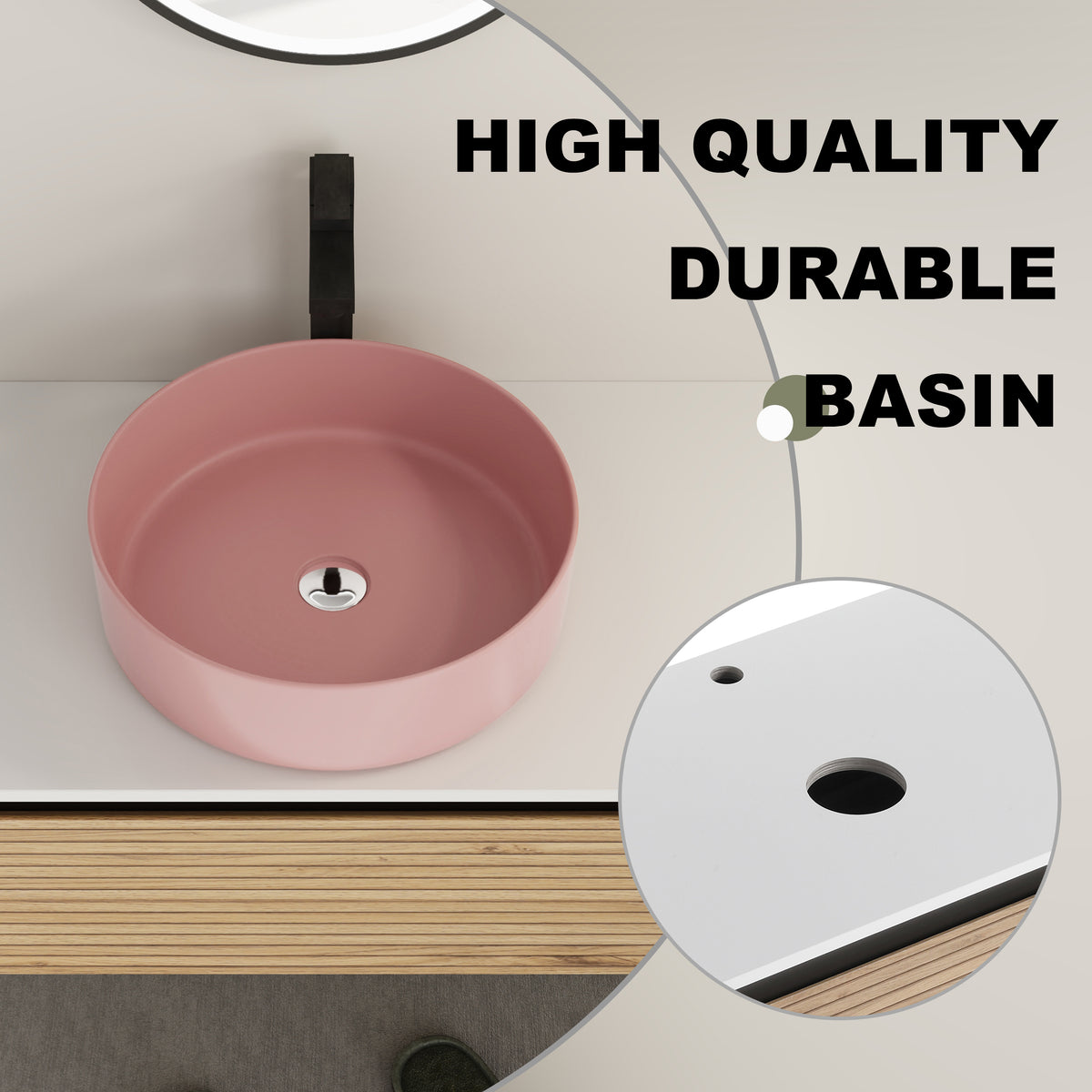 36" Wall-Mounted Bathroom Vanity with Sink Combo