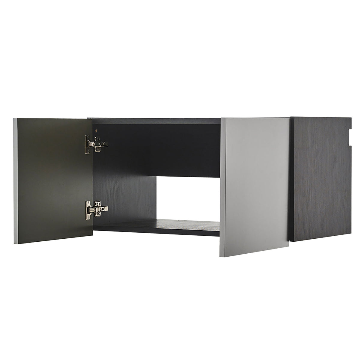 Astro Series - Wall Storage Cabinet With Soft Closing Drawers - Metallic Gray