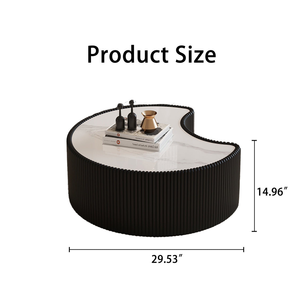 Light Sintered Stone Top Coffee Table