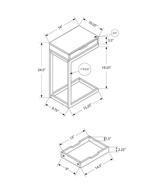 Accent Table, C - Shaped Contemporary Elegant Desig - Best Buy Furniture