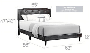 Button Tufted Bed Charming For Cozy Spaces