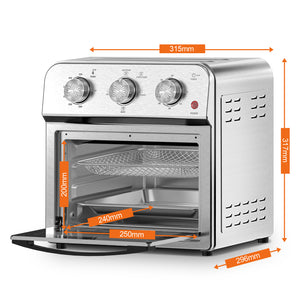 Family Size Air Fryer Toaster Oven Combo, 13QT, Stainless Steel