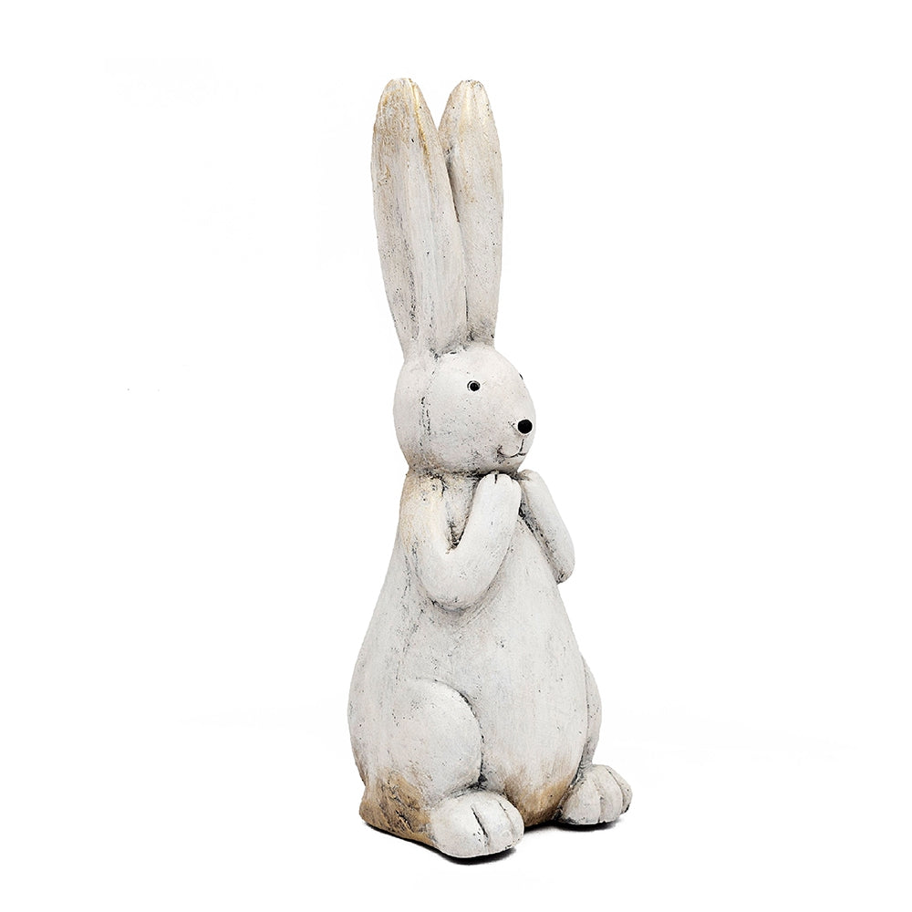 7.5x7x20" Textured Bunny Figurine