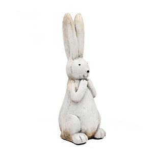 7.5x7x20" Textured Bunny Figurine